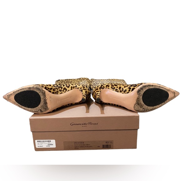 GIANVITO ROSSI Levy 85 leopard-print calf hair knee boots - Picture 7 of 11